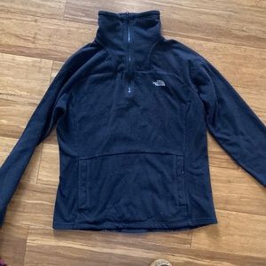The North Face 1/4 zip pullover size medium black
